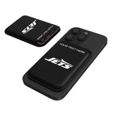 New York Jets Personalized Insignia Black Magnetic Credit Card Wallet