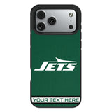 New York Jets Personalized Stripe Bump Phone Case for Apple iPhone