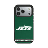 New York Jets Personalized Stripe Bump Phone Case for Apple iPhone