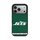 New York Jets Personalized Stripe Bump Phone Case for Apple iPhone 17 Series
