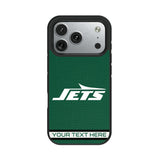 New York Jets Personalized Stripe Bump Phone Case for Apple iPhone