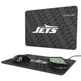 New York Jets Personalized Tilt 15-Watt Wireless Charger and Mouse Pad