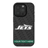 New York Jets Personalized Tilt Bump Phone Case for Apple iPhone