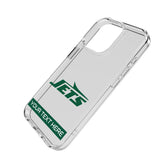 New York Jets Personalized Tilt Clear Phone Case for Apple iPhone