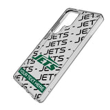 New York Jets Personalized Tilt Clear Phone Case for Samsung Galaxy