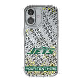 New York Jets Personalized Tilt Glitter Phone Case for Apple iPhone