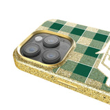 New York Jets Plaid Bling Phone Case for Apple iPhone