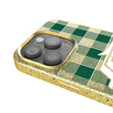 New York Jets Plaid Bling Phone Case for Apple iPhone
