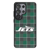 New York Jets Plaid MagSafe Compatible Phone Case for Samsung Galaxy 26 Series