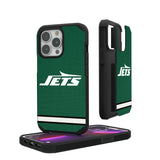 New York Jets Stripe Rugged Phone Case for Apple iPhone