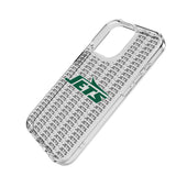 New York Jets Text Backdrop Clear Phone Case for Apple iPhone