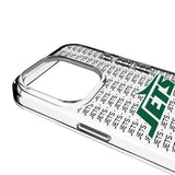 New York Jets Text Backdrop Clear Phone Case for Apple iPhone