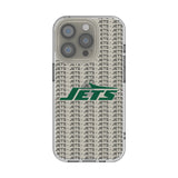New York Jets Text Backdrop Clear Phone Case for Apple iPhone