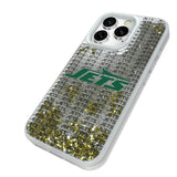 New York Jets Text Backdrop Glitter Phone Case for Apple iPhone