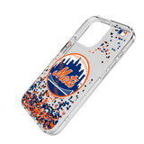 New York Mets Confetti Clear Phone Case for Apple iPhone