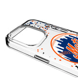 New York Mets Confetti Clear Phone Case for Apple iPhone