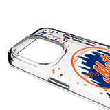 New York Mets Confetti Clear Phone Case for Apple iPhone
