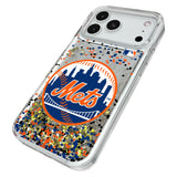 New York Mets Confetti Glitter Phone Case for Apple iPhone