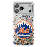 New York Mets Confetti Glitter Phone Case for Apple iPhone