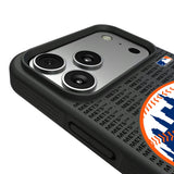 New York Mets Text Backdrop Bump Phone Case for Apple iPhone