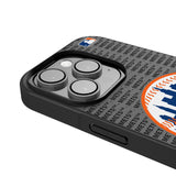 New York Mets Text Backdrop Bump Phone Case for Apple iPhone