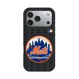 New York Mets Text Backdrop Bump Phone Case for Apple iPhone