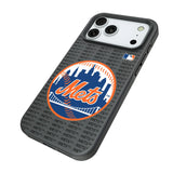 New York Mets Text Backdrop Bump Phone Case for Apple iPhone
