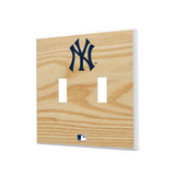 New York Yankees Baseball Bat Hidden-Screw Light Switch Plate