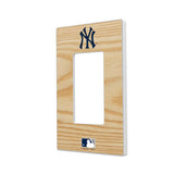 New York Yankees Baseball Bat Hidden-Screw Light Switch Plate