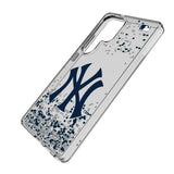 New York Yankees Confetti Clear Phone Case for Samsung Galaxy