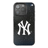 New York Yankees Linen Black Bling Phone Case for Apple iPhone
