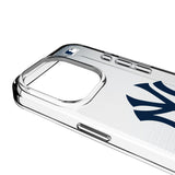 New York Yankees Linen Clear Phone Case for Apple iPhone