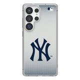 New York Yankees Linen Clear Phone Case for Samsung Galaxy