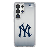 New York Yankees Linen Clear Phone Case for Samsung Galaxy