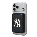 New York Yankees Linen Wireless Mag Power Bank