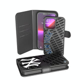 New York Yankees Monocolor Tilt Wallet Phone Case for Samsung Galaxy