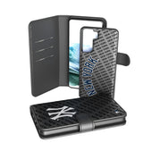 New York Yankees Monocolor Tilt Wallet Phone Case for Samsung Galaxy