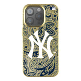 New York Yankees Paisley Bling Phone Case for Apple iPhone