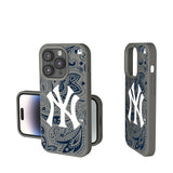 New York Yankees Paisley Soft Touch Phone Case for Apple iPhone