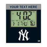 New York Yankees Personalized Color Block Wall Clock