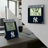 New York Yankees Personalized Color Block Wall Clock