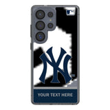 New York Yankees Personalized EndZone Plus Clear Phone Case for Samsung Galaxy
