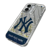 New York Yankees Personalized EndZone Plus Glitter Phone Case for Apple iPhone