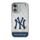 New York Yankees Personalized EndZone Plus Glitter Phone Case for Apple iPhone