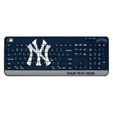 New York Yankees Personalized Endzone Solid Wireless USB Keyboard