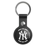 New York Yankees Personalized Insignia Black Airtag Holder