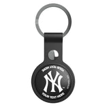 New York Yankees Personalized Insignia Black Airtag Holder