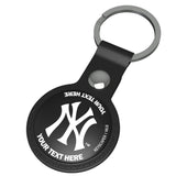 New York Yankees Personalized Insignia Black Airtag Holder