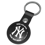 New York Yankees Personalized Insignia Black Airtag Holder