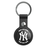 New York Yankees Personalized Insignia Black Airtag Holder